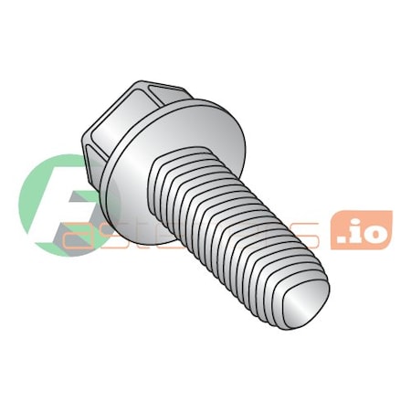 Newport Fasteners Thread Forming Screw, #6-32 x 3/8 in, 18-8 Stainless Steel Hex Head Hex Drive, 5000 PK 822349